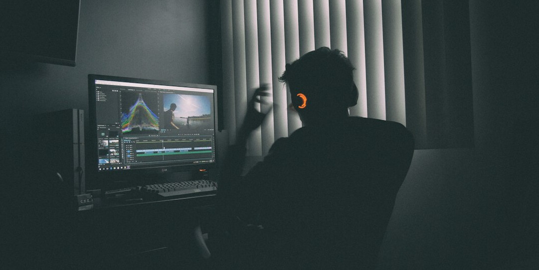 hollywood film editor at work