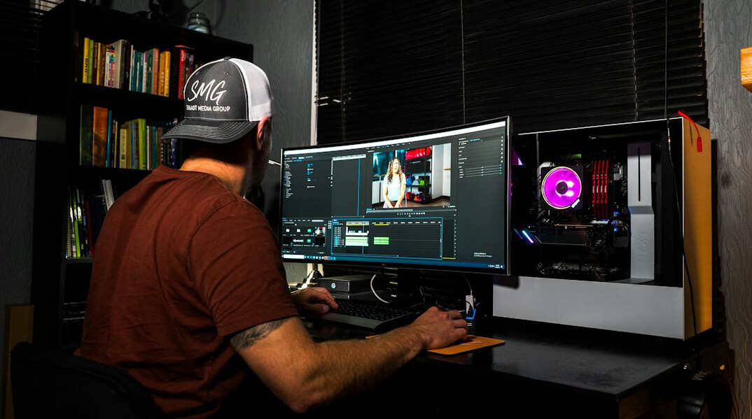 hollywood film editor at work