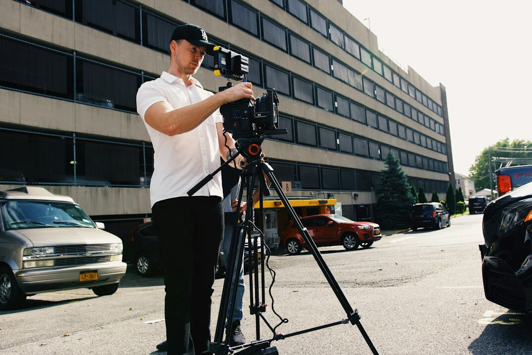 director on film set