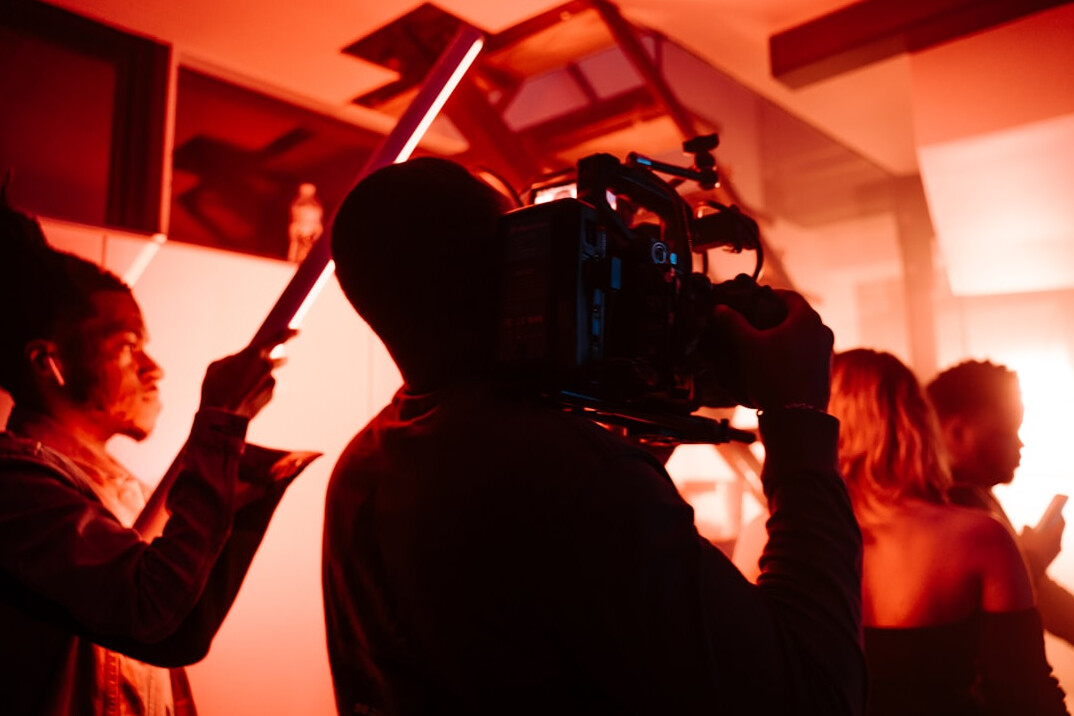 film director framing shot